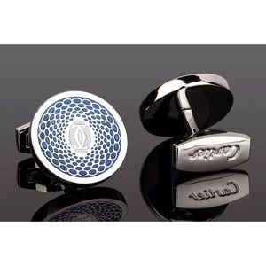 Cartier cufflinks blue silver